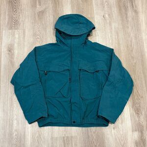 RARE Vtg Simms Fishing Dry Coat Wading Jacket Men Sz M Teal Fly Fishing Gore-Tex